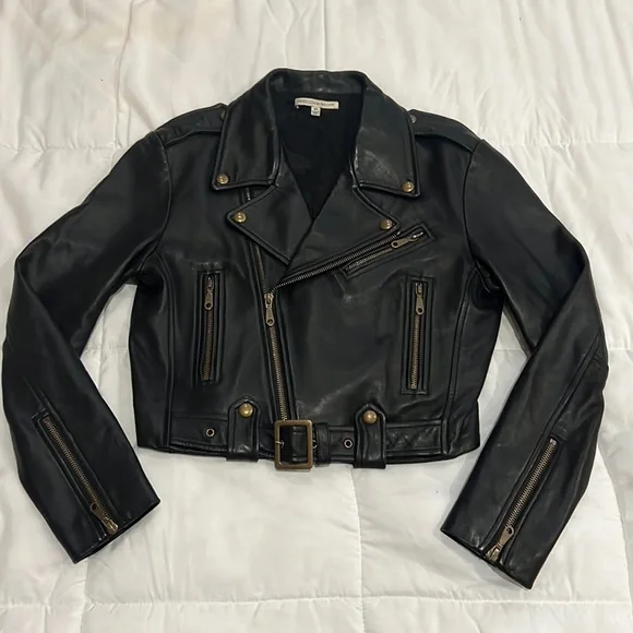 Rebecca Minkoff Blk. Leather Jacket Sz. XS - Picture 2 of 7